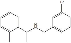 [(3-bromophenyl)methyl][1-(2-methylphenyl)ethyl]amine Structure