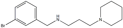 [(3-bromophenyl)methyl][3-(piperidin-1-yl)propyl]amine Structure