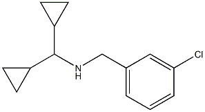 [(3-chlorophenyl)methyl](dicyclopropylmethyl)amine 구조식 이미지