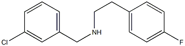 [(3-chlorophenyl)methyl][2-(4-fluorophenyl)ethyl]amine Structure