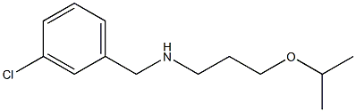 [(3-chlorophenyl)methyl][3-(propan-2-yloxy)propyl]amine 구조식 이미지