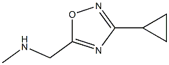 [(3-cyclopropyl-1,2,4-oxadiazol-5-yl)methyl](methyl)amine Structure