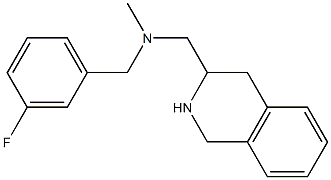 [(3-fluorophenyl)methyl](methyl)(1,2,3,4-tetrahydroisoquinolin-3-ylmethyl)amine Structure