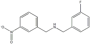 [(3-fluorophenyl)methyl][(3-nitrophenyl)methyl]amine Structure