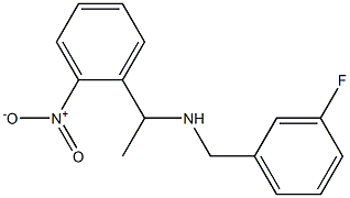 [(3-fluorophenyl)methyl][1-(2-nitrophenyl)ethyl]amine Structure