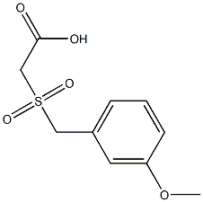 [(3-methoxybenzyl)sulfonyl]acetic acid Structure