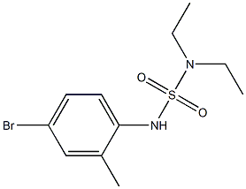 [(4-bromo-2-methylphenyl)sulfamoyl]diethylamine Structure