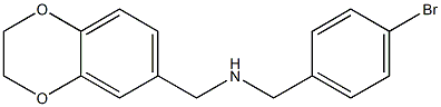 [(4-bromophenyl)methyl](2,3-dihydro-1,4-benzodioxin-6-ylmethyl)amine Structure