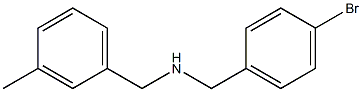 [(4-bromophenyl)methyl][(3-methylphenyl)methyl]amine 구조식 이미지