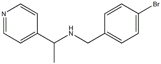 [(4-bromophenyl)methyl][1-(pyridin-4-yl)ethyl]amine Structure