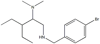 [(4-bromophenyl)methyl][2-(dimethylamino)-3-ethylpentyl]amine Structure