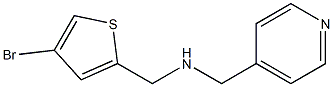 [(4-bromothiophen-2-yl)methyl](pyridin-4-ylmethyl)amine Structure