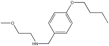 [(4-butoxyphenyl)methyl](2-methoxyethyl)amine Structure