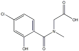 [(4-chloro-2-hydroxybenzoyl)(methyl)amino]acetic acid Structure
