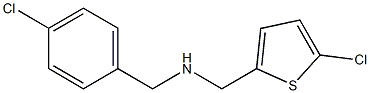 [(4-chlorophenyl)methyl][(5-chlorothiophen-2-yl)methyl]amine Structure