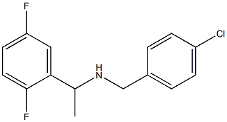 [(4-chlorophenyl)methyl][1-(2,5-difluorophenyl)ethyl]amine Structure