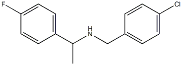 [(4-chlorophenyl)methyl][1-(4-fluorophenyl)ethyl]amine Structure