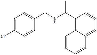 [(4-chlorophenyl)methyl][1-(naphthalen-1-yl)ethyl]amine 구조식 이미지