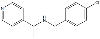 [(4-chlorophenyl)methyl][1-(pyridin-4-yl)ethyl]amine Structure