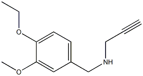 [(4-ethoxy-3-methoxyphenyl)methyl](prop-2-yn-1-yl)amine 구조식 이미지