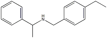 [(4-ethylphenyl)methyl](1-phenylethyl)amine Structure