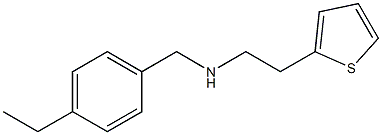 [(4-ethylphenyl)methyl][2-(thiophen-2-yl)ethyl]amine Structure