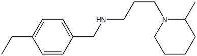 [(4-ethylphenyl)methyl][3-(2-methylpiperidin-1-yl)propyl]amine Structure