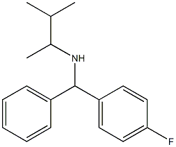 [(4-fluorophenyl)(phenyl)methyl](3-methylbutan-2-yl)amine Structure