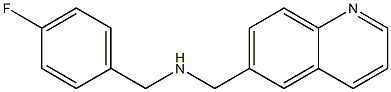[(4-fluorophenyl)methyl](quinolin-6-ylmethyl)amine Structure