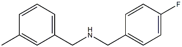 [(4-fluorophenyl)methyl][(3-methylphenyl)methyl]amine 구조식 이미지