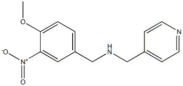 [(4-methoxy-3-nitrophenyl)methyl](pyridin-4-ylmethyl)amine Structure