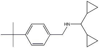 [(4-tert-butylphenyl)methyl](dicyclopropylmethyl)amine Structure