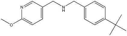 [(4-tert-butylphenyl)methyl][(6-methoxypyridin-3-yl)methyl]amine 구조식 이미지