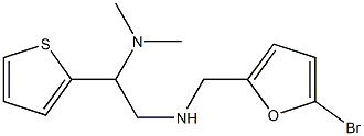 [(5-bromofuran-2-yl)methyl][2-(dimethylamino)-2-(thiophen-2-yl)ethyl]amine 구조식 이미지