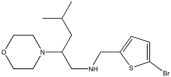 [(5-bromothiophen-2-yl)methyl][4-methyl-2-(morpholin-4-yl)pentyl]amine 구조식 이미지