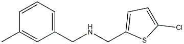 [(5-chlorothiophen-2-yl)methyl][(3-methylphenyl)methyl]amine Structure