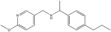 [(6-methoxypyridin-3-yl)methyl][1-(4-propylphenyl)ethyl]amine 구조식 이미지