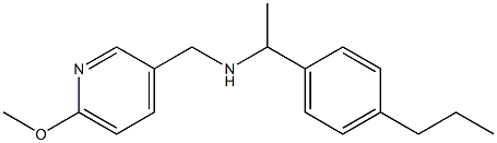 [(6-methoxypyridin-3-yl)methyl][1-(4-propylphenyl)ethyl]amine Structure