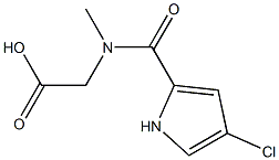 [[(4-chloro-1H-pyrrol-2-yl)carbonyl](methyl)amino]acetic acid Structure