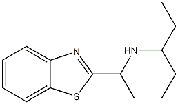 [1-(1,3-benzothiazol-2-yl)ethyl](pentan-3-yl)amine Structure