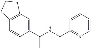 [1-(2,3-dihydro-1H-inden-5-yl)ethyl][1-(pyridin-2-yl)ethyl]amine Structure