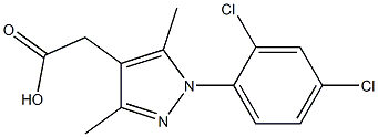 [1-(2,4-dichlorophenyl)-3,5-dimethyl-1H-pyrazol-4-yl]acetic acid 구조식 이미지