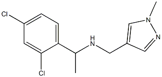 [1-(2,4-dichlorophenyl)ethyl][(1-methyl-1H-pyrazol-4-yl)methyl]amine Structure