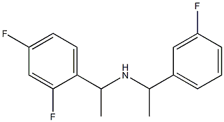 [1-(2,4-difluorophenyl)ethyl][1-(3-fluorophenyl)ethyl]amine 구조식 이미지