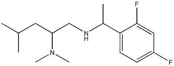 [1-(2,4-difluorophenyl)ethyl][2-(dimethylamino)-4-methylpentyl]amine Structure