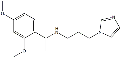 [1-(2,4-dimethoxyphenyl)ethyl][3-(1H-imidazol-1-yl)propyl]amine 구조식 이미지