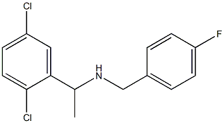 [1-(2,5-dichlorophenyl)ethyl][(4-fluorophenyl)methyl]amine Structure