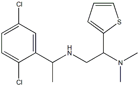 [1-(2,5-dichlorophenyl)ethyl][2-(dimethylamino)-2-(thiophen-2-yl)ethyl]amine 구조식 이미지