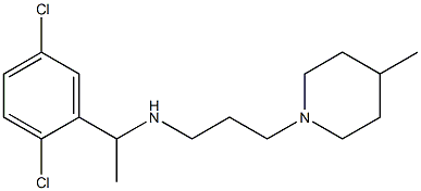 [1-(2,5-dichlorophenyl)ethyl][3-(4-methylpiperidin-1-yl)propyl]amine 구조식 이미지