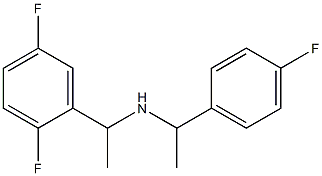 [1-(2,5-difluorophenyl)ethyl][1-(4-fluorophenyl)ethyl]amine 구조식 이미지